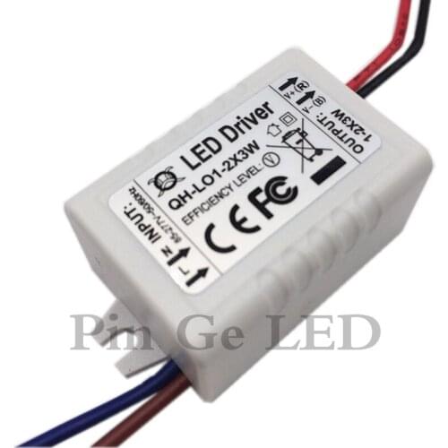 5PCS Constant Current LED Driver 1-2x3W 600mA 3-7V 3W 6W 3 6 W Watt External Lamp Light COB Power Supply Lighting Transformer