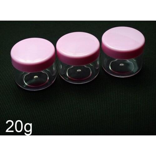 50pcs 20g Pink cream jar, 20 g cosmetic container wholesale