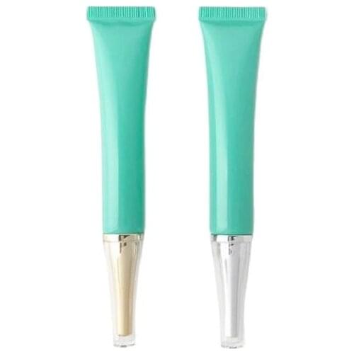 20g Empty Plastic Skin Care Sunscreen Facial Cleanser Refillable Bottle Acrylic Lid Mint Green Cosmetic Squeeze Tube 50pieces
