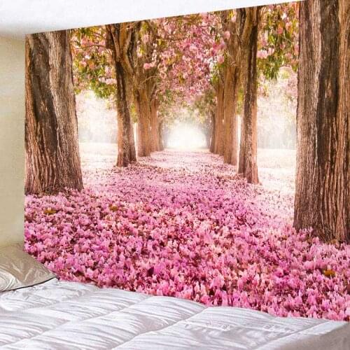Path In The Woods Tapestry Hanging For Home Decoration Living Room Bedroom Wall Art Large Size