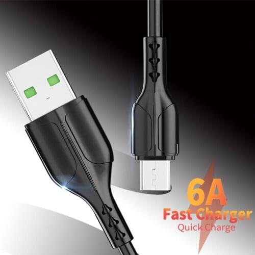 6A USB Type C Cable Micro USB Type C Sync Data Cord Mobile Phone Quick Charge USB C Wire For iPhone 12 Pro Max Xiaomi 11 Samsung