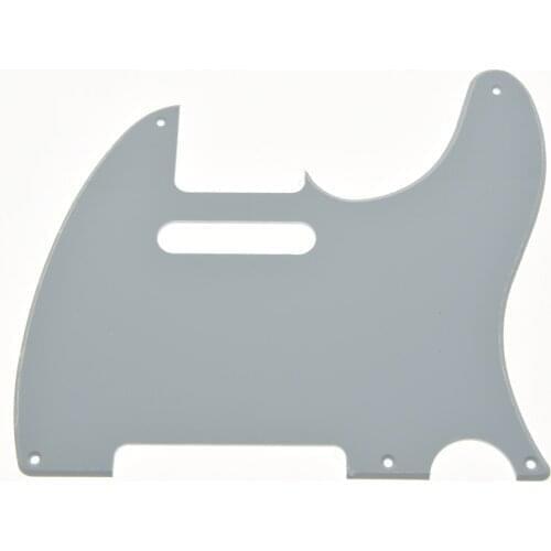 KAISH Vintage 5 Hole TL Guitar Scratch Plate White 1 Ply