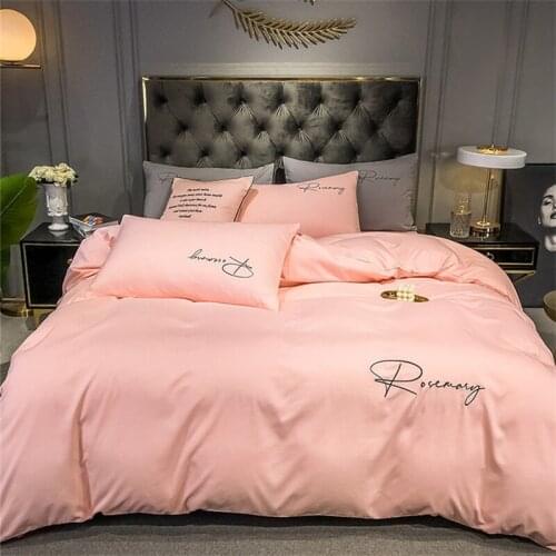 220X240Cm 4Pcs Comfort Bed Linen Bed Sheet Set Pure White Bedding Set King Size Bedroom Simple and Refined Home Textile