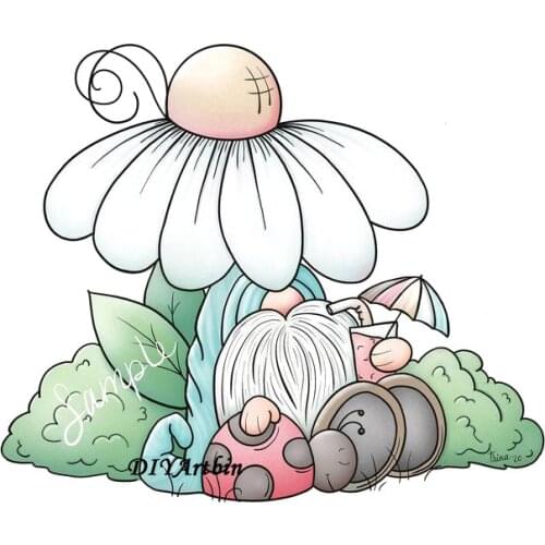 Summer Gnome metal cutting dies layering stencils Metal Fustelle Metalliche Per Scrapbooking Die Cuts For Paper Crafting