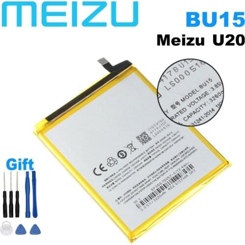 Meizu BU15 3260mAh 100% Original Battery For Meizu U20 Mobile Phone Latest Production High Quality Battery With Tracking Number