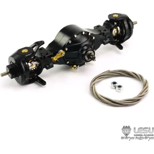 Metal LESU Front Differential Lock Axle for RC 1/14 TAMIYA Tractor Truck Dumper DIY Model Car Scania King