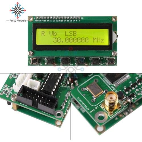 Diymore 1602LCD Signal Generator Module DDS Signal Generator AD9850 6 Bands 0~55MHz Digital Shortwave Radio