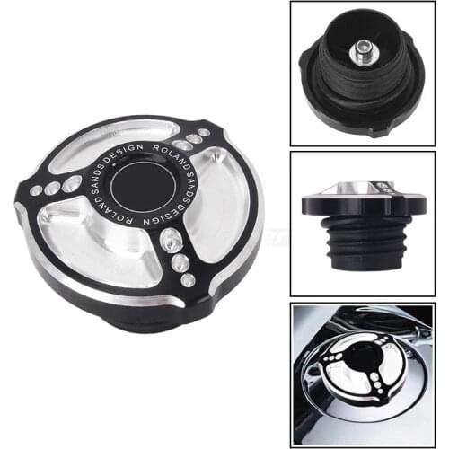 Motorcycle CNC Aluminum Fuel Gas Tank Vented Decorative Oil Cap For Harley Sportster XL883 XL1200 48 Moto Protection Covers