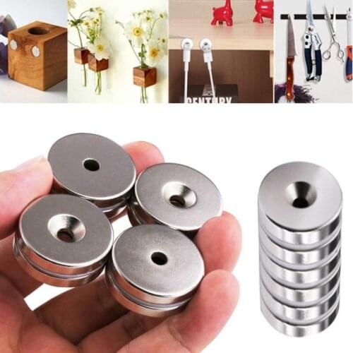 With Hole Small Countersunk Round Neodymium Magnet Powerful Strong Rare Earth Permanent NdFeB Magnets for DIY