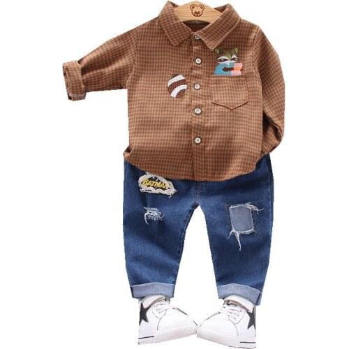 New Spring Autumn Baby Cartoon Clothing Children Boys Girls Casual Shirt 2Pcs Sets Toddler Casual Clothes Kid Fashion Sportswear