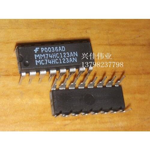 10PCS New 74HC123 HD74HC123AP SN74HC123N MM74HC123AN DIP-16