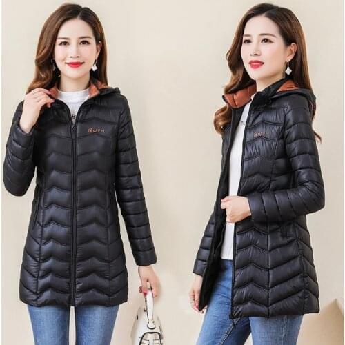 Women Solid Pink Thick Oversize Parkas 2021 Winter Female Zipper Pocket Warm Loose Coat Overcoat ASF67