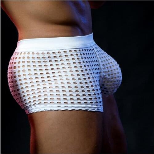 Recommend! New Arrival 2021 Mens Sexy Mesh Erotic Jockstrap Gay Boxer Underwear