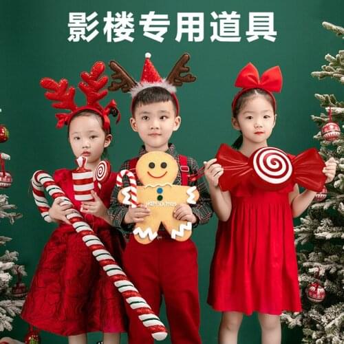 Christmas decorations props for childrens baby wedding photo props photo studio photography candy and cane decoration
