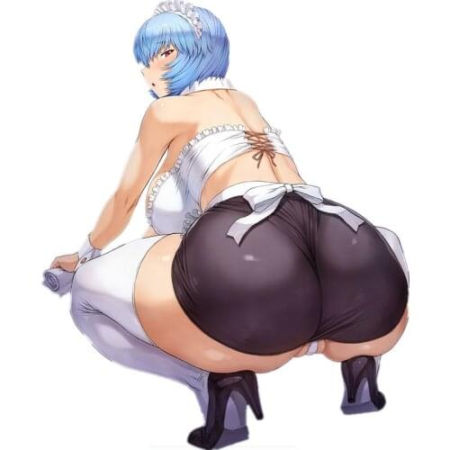 Sexy Cute Hentai BBW Ayanami Rei Bikini Stickers for Suitcase Laptop Luggage Motorcycle Phone Skateboard Car Auto Decoration