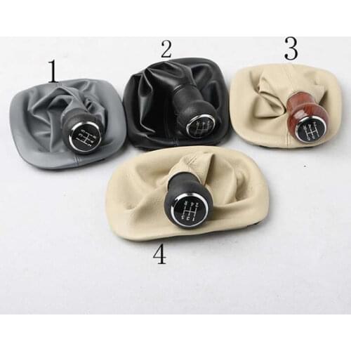 SKTOO for Volkswagen Passat Old B5 BOTT of Gear Shift Cover Manual Gear Shift Lever Sets Mahogany