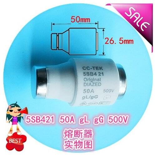 Replacement Size Head Spiral Fuse Fuse 5SB421 50A gG gL 500V Fuse