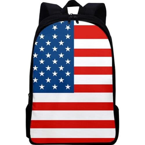 2020 New Boys Girls Backpack 3D Stars and Stripes Teenager Cosplay Waterproof Oxford Travel Bags School Bags Print Laptop Bags