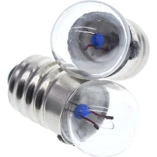 10pcs Student Electrical Experimental Physics Class Used 0.3A 0.5A 1.5V 2.5V 3.8V 6V Small Incandescent Bulbs