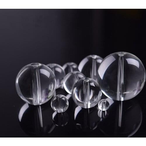 2019 Window Garland 4mm/6mm/8mm/10mm/12mm/14mm Clear Glass Beads Crystal Round Beads Spacer Decorative Loose Beads for Clothing