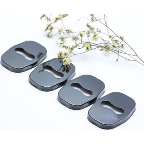 4PCS Auto Case Stainless Protective Cover Steel Door Lock Buckle For Peugeot RCZ coupe R R bimota GT-line 2011-2015 Car Styling