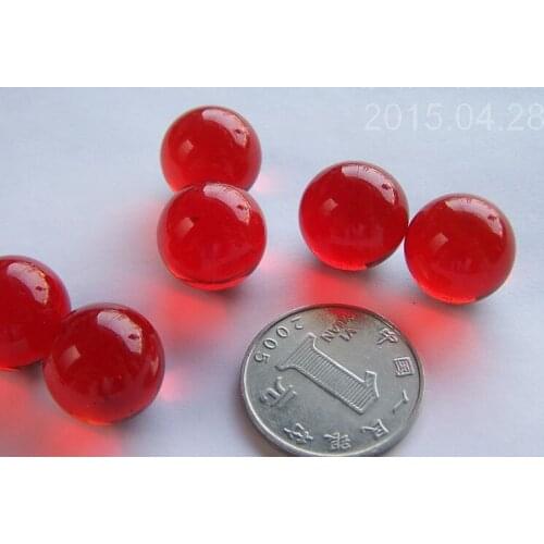 Free shipping 20pcs/lot Red glass ball 22 mm red marbles toys Vase aquarium decoration ball