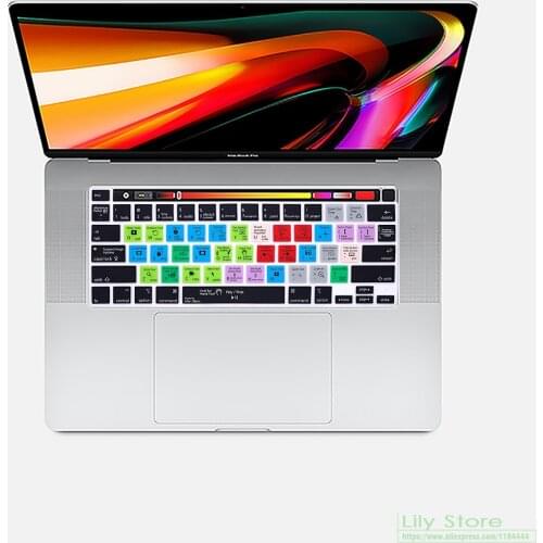After Effects Shortcut Hotkey Keyboard Cover Skin for MacBook Pro M1 13 2020 A2289 A2251 A2338 2021 for MacBook Pro 16" A2141
