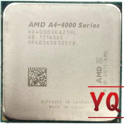 AMD A4-Series A4-4000 A4 4000 3.0 GHz Dual-Core CPU AD4000OKA23HL Socket FM2