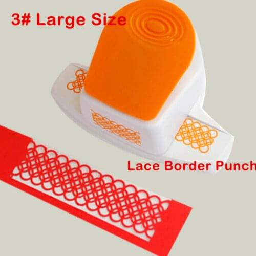 Free ship Big interlock border hole punch circles design paper cutter lace embosising puncher scrapbooking for handmade crafts