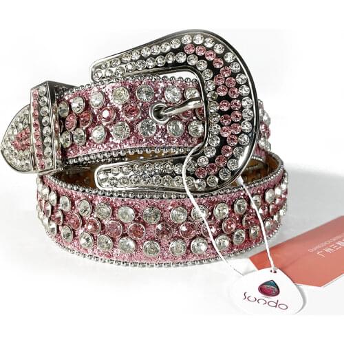 Hot Fashion Belt Beatiful Western Cowgirl Cowboy Rhinestones Belt Studded Belts for Women Men Cinto De Strass Ceinture Femme