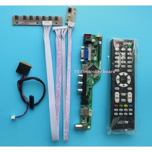 Kit for LP156WH3(TL)(AA) LCD LED 15.6" 1366X768 VGA remote Controller driver board USB HDMI 40pin LVDS TV AV Panel Screen