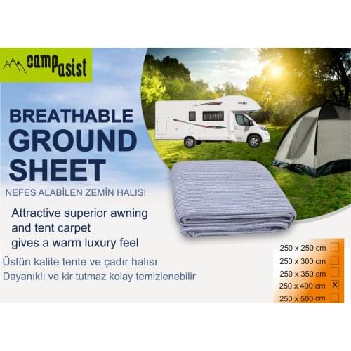 Caravan Carpet / Breathable Ground Sheet 250cm x 400cm