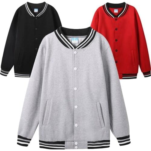 Hip Hop Solid Blank Jackets Trendy Mens Streetwear Bomber Coats Long Sleeve Men Baseball Jacket Boy