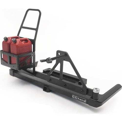 Rc Cars Body Metal Rear Bumper W/ Spare Tires Mount For 1/10 Crawler Model Car 4WD 4RUNNER Body Match TF2 Chassis