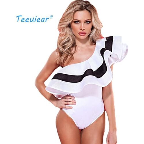 Fashion 2019 New Elegant Off Shoulder Ruffle Blouse Casual Beach Blusas Body Shirt Women Suit Bodycon Bodysuit Sexy Blusa Mujer