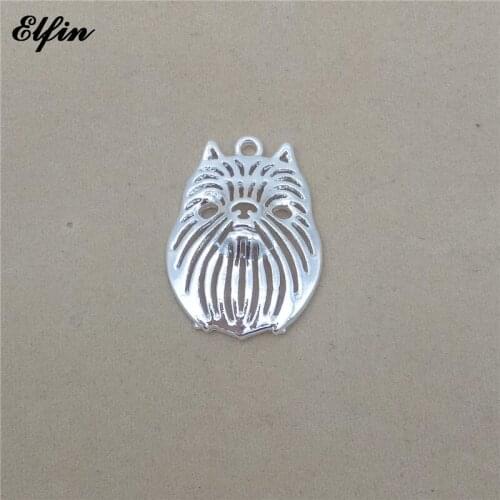 Elfin Trendy Hollow Brussels Griffon Pendants