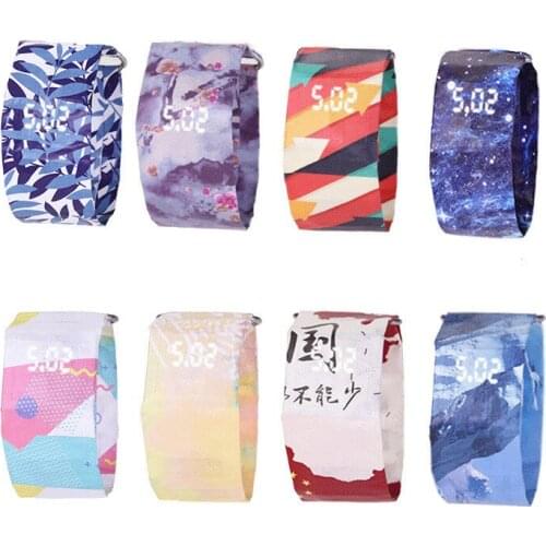 2018 New Creative Men LED Waterproof Paper Watch Boy girl Student Paper Strap kids Digital Watches Relogio Feminino Hodinky