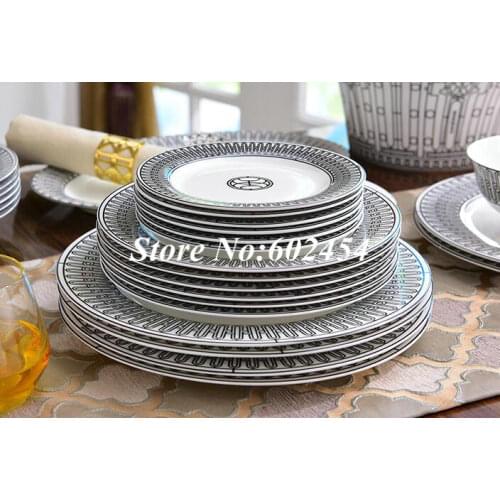New arrivals bone china Dinnerware set Diy Dishes Dinnerset