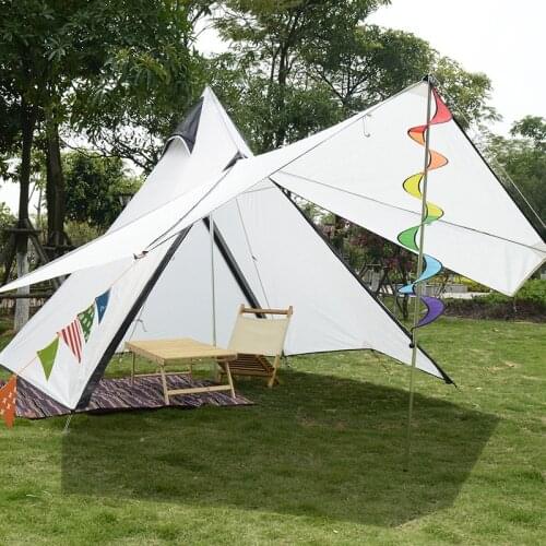 Outdoor Camping Casual Fast to Build Tent with Lobby Water Resistant Deng Mountain 3-4 People Camping Cross Border Tent