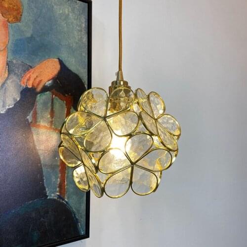 Nordic Brass Pendant Light Indoor Lighting Vintage Pendant Lights For Living Room Bedroom Aisle Restaurant Chandeliers