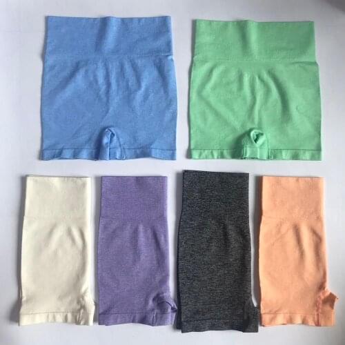 2020 Super Stretchy Seamless Shorts High Waist Women Fitness Workout Yoga Shorts Fitness Push Up Hip Sports Running GYM Tights