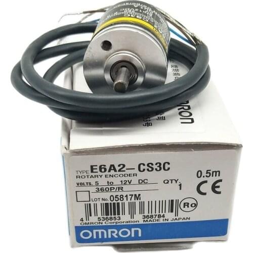 Mini 25mm outer E6A2-CS3C 100 200 360 500 PPR P/R open collector output A single phase incremental rotary encoder 5 to 12v