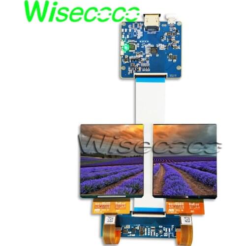 HDMI MIPI board 3.81 inch 1080 X1200 dual oled AMOLED vr lcd display screen for VR Hamlet headsets 90hz