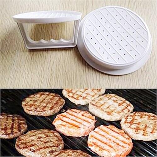 1 Set DIY Hamburger Meat Press Tool Patty Makers Meat Burger Maker Mold Food-Grade Plastic Hamburger Press Burger Maker