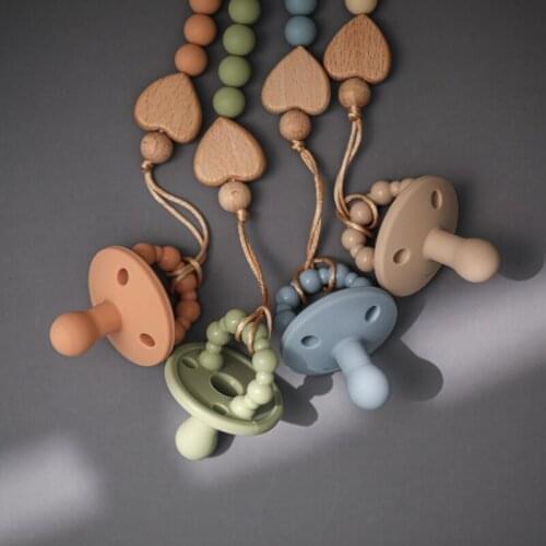 Lets make 2Pcs Silicone Pacifier Baby Teether Toy Newborn Comfort Care Good For Boby Biting And Chewing Supplies Free BPA