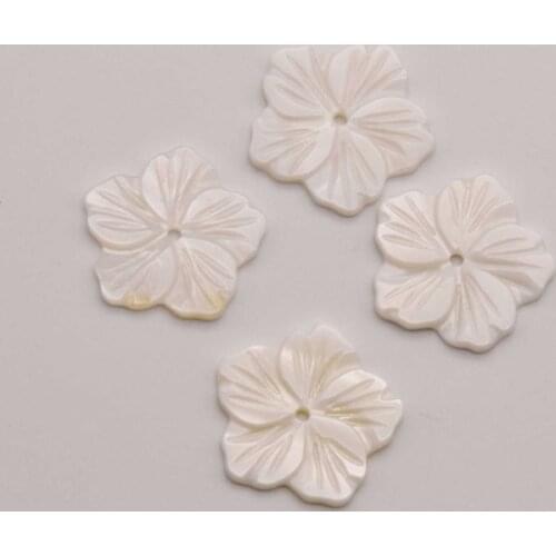 20 Pcs/Lot 19mm Petal Shape Shell Flower Decoration Accessories For Making Brooch Diy Jewelry Accessories Craft Supplies JA0213