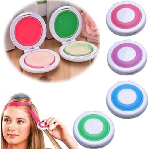 4 colors Hair Color Non-Toxic DIY Temporary Hair Chalks Powder Pastel Hair Dye Color Paint Beauty Soft Beauty Tools Salon Kit