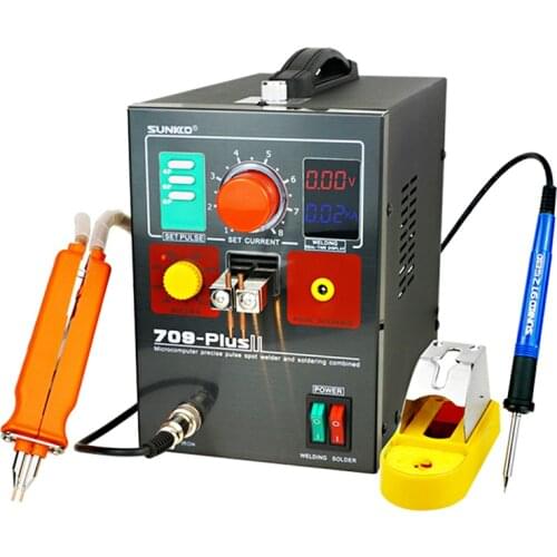SUNKKO 709 Plus 4.3KW Spot Welding Machine For 18650 Battery Nickel Strip Welding Precision Pulse Spot Welder With Soldering Pen