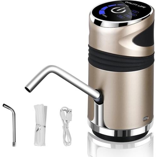 Water Bottle Pump, USB Charging Automatic Drinking Water Pump Portable Electric Water Dispenser Water Bottle Switch