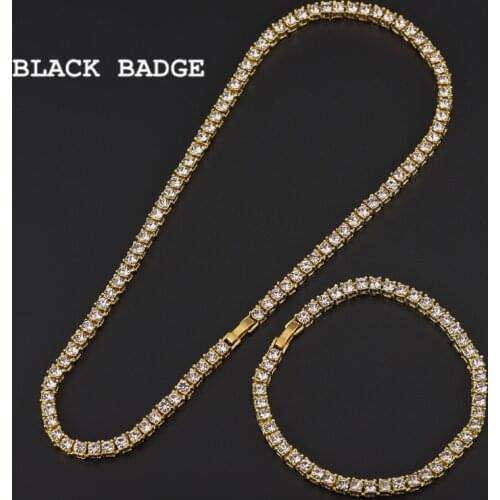 BLACK BADGE Silver Chains